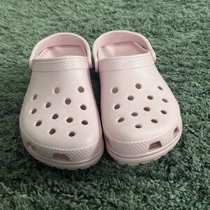 Pink crocs